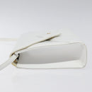 GIVENCHY Shoulder Bag Leather White Gold Auth BA1138-4