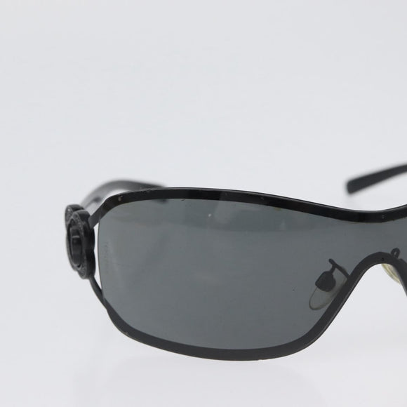 CHANEL Sunglasses plastic Black CC Auth BA11380
