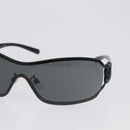 CHANEL Sunglasses plastic Black CC Auth BA11380-5