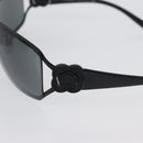 CHANEL Sunglasses plastic Black CC Auth BA11380-8
