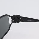 CHANEL Sunglasses plastic Black CC Auth BA11380-9