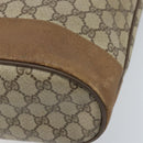 GUCCI GG Supreme Web Sherry Line Bag PVC Beige Gold 41 02 085 Auth BA11383-12