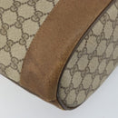 GUCCI GG Supreme Web Sherry Line Bag PVC Beige Gold 41 02 085 Auth BA11383-13