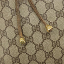 GUCCI GG Supreme Web Sherry Line Bag PVC Beige Gold 41 02 085 Auth BA11383-16