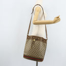 GUCCI GG Supreme Web Sherry Line Bag PVC Beige Gold 41 02 085 Auth BA11383-22
