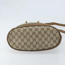 GUCCI GG Supreme Web Sherry Line Bag PVC Beige Gold 41 02 085 Auth BA11383-9