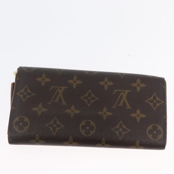 LOUIS VUITTON Monogram Wallet 2 Set LV Auth BA11389