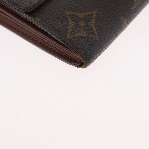 LOUIS VUITTON Monogram Wallet 2 Set LV Auth BA11389
