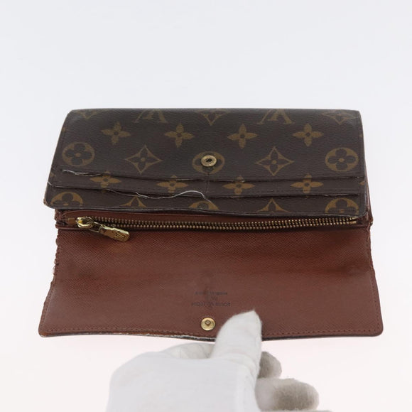 LOUIS VUITTON Monogram Wallet 2 Set LV Auth BA11389