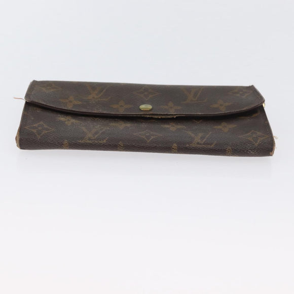 LOUIS VUITTON Monogram Wallet 2 Set LV Auth BA11389