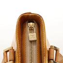 LOUIS VUITTON Monogram Vernis Houston Hand Bag Beige M91004 LV Auth BA1139-17