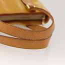 LOUIS VUITTON Monogram Vernis Houston Hand Bag Beige M91004 LV Auth BA1139-7