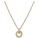 Christian Dior Necklace metal Gold Tone Auth BA11393-1