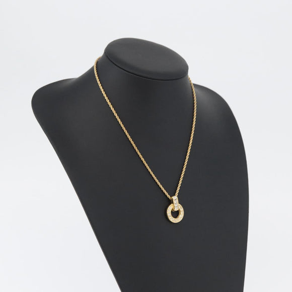 Christian Dior Necklace metal Gold Tone Auth BA11393