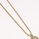 Christian Dior Necklace metal Gold Tone Auth BA11393-4