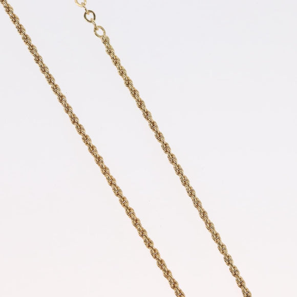 Christian Dior Necklace metal Gold Tone Auth BA11393