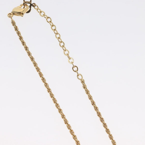 Christian Dior Necklace metal Gold Tone Auth BA11393