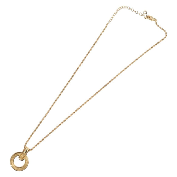 Christian Dior Necklace metal Gold Tone Auth BA11393