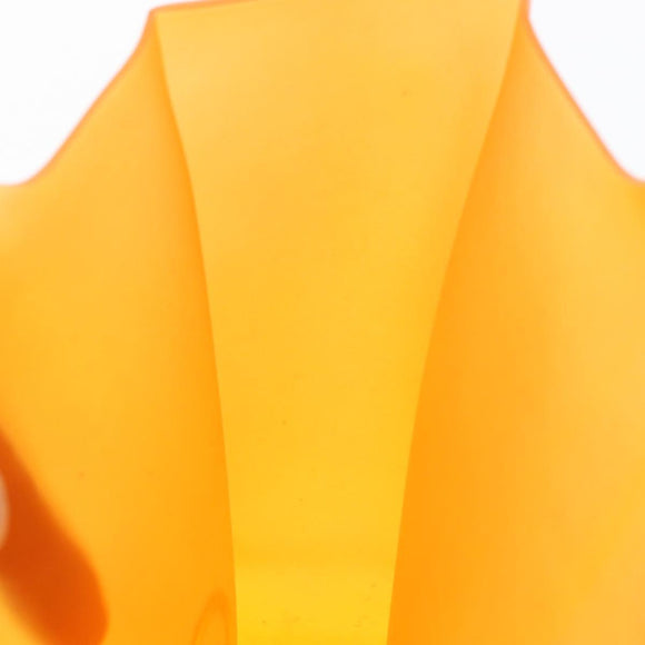 CHANEL Hand Bag rubber Orange CC Auth BA11394A