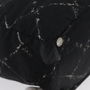 CHANEL New Travel Line Handtasche Nylon Schwarz Silber CC Auth BA11395-9