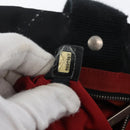 CHANEL New Travel Line Handtasche Nylon Schwarz Silber CC Auth BA11395-12