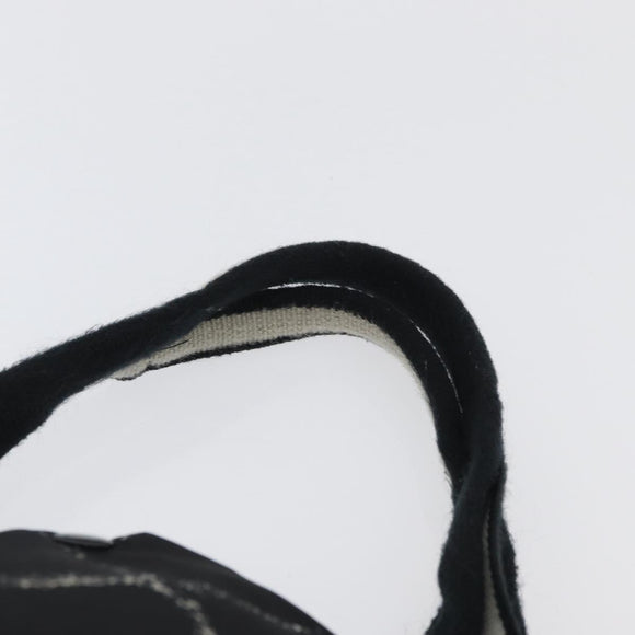 CHANEL New Travel Line Handtasche Nylon Schwarz Silber CC Auth BA11395