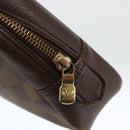 LOUIS VUITTON Damier Ebene Trousse Toilette Clutch Bag N47623 LV Auth BA11397-8