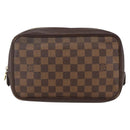 LOUIS VUITTON Damier Ebene Trousse Toilette Clutch Bag N47623 LV Auth BA11397-13