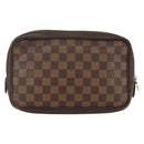 LOUIS VUITTON Damier Ebene Trousse Toilette Clutch Bag N47623 LV Auth BA11397-2