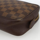 LOUIS VUITTON Damier Ebene Trousse Toilette Clutch Bag N47623 LV Auth BA11397-7
