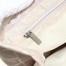 CHANEL New Travel Line Tote Bag Nylon Beige Silver CC Auth BA11399-22