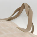 CHANEL New Travel Line Tote Bag Nylon Beige Silver CC Auth BA11399-8