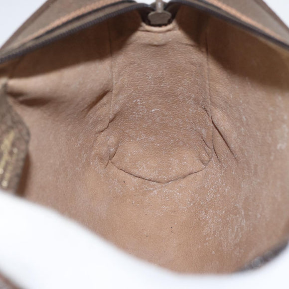 GUCCI GG Supreme Web Sherry Line Bag PVC Beige Gold 89 01 012 Auth BA11401