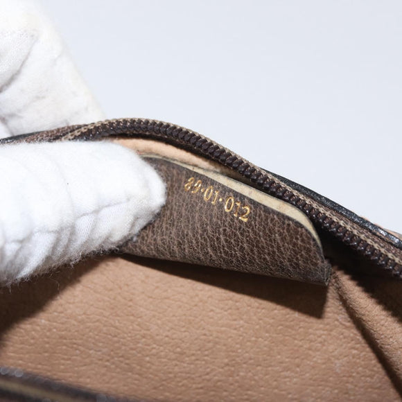 GUCCI GG Supreme Web Sherry Line Bag PVC Beige Gold 89 01 012 Auth BA11401