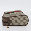GUCCI GG Supreme Web Sherry Line Bag PVC Beige Gold 89 01 012 Auth BA11401-4