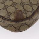 GUCCI GG Supreme Web Sherry Line Bag PVC Beige Gold 156 02 066 Auth BA11402-12