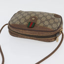 GUCCI GG Supreme Web Sherry Line Bag PVC Beige Gold 156 02 066 Auth BA11402-6