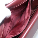 CARTIER Must Line Shoulder Bag Leather Bordeaux Gold Auth BA11403-20
