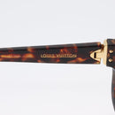 LOUIS VUITTON Sunglasses plastic Brown Z1597E LV Auth BA11404-10
