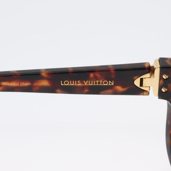 LOUIS VUITTON Sunglasses plastic Brown Z1597E LV Auth BA11404