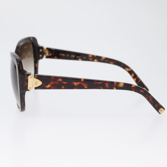 LOUIS VUITTON Sunglasses plastic Brown Z1597E LV Auth BA11404