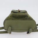 GUCCI Bamboo Backpack Leather Khaki Gold 003 1998 0030 Auth BA11408-6