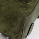 GUCCI Bamboo Backpack Leather Khaki Gold 003 1998 0030 Auth BA11408-17