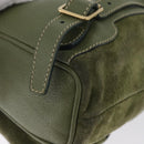 GUCCI Bamboo Backpack Leather Khaki Gold 003 1998 0030 Auth BA11408-20