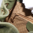 GUCCI Bamboo Backpack Leather Khaki Gold 003 1998 0030 Auth BA11408-27
