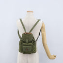 GUCCI Bamboo Backpack Leather Khaki Gold 003 1998 0030 Auth BA11408-30
