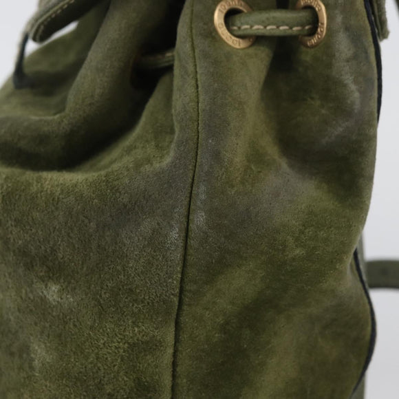 GUCCI Bamboo Backpack Leather Khaki Gold 003 1998 0030 Auth BA11408