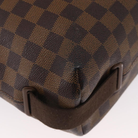 LOUIS VUITTON Damier Ebene Brooklyn MM Schoudertas N51211 LV Auth BA11409