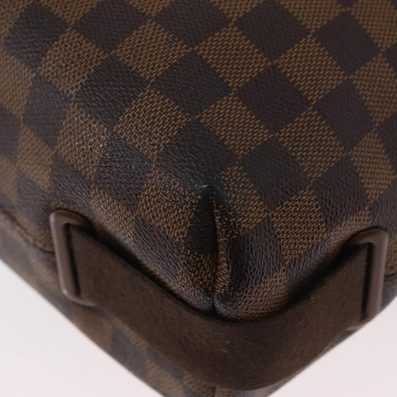 LOUIS VUITTON Damier Ebene Brooklyn MM Schoudertas N51211 LV Auth BA11409