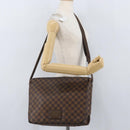 LOUIS VUITTON Damier Ebene Brooklyn MM Schoudertas N51211 LV Auth BA11409-27